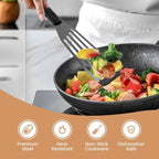 2Pack Silicone Fish Spatulas for Nonstick Cookware, Fish Turner Spatula - Image 2