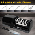 Electric Knife Sharpener for Kitchen – Professional 3-Stage 100% Diamond System - Image 6