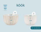 KooK Ceramic Mixing Bowls, Nesting Set of 4, Embossed Kitchen Dishware - Image 8