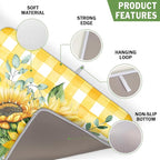 Spring Summer Dish Drying Mat 16x18 Inch Absorbent Reversible Sunflower Drying - Image 3