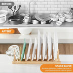 4 PCS Bamboo Dish Dying Rack - Image 2