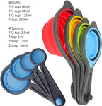 Measuring Cups and Spoons set, Collapsible Measuring Cups, 8 pieces Measuring - Image 3