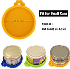 Comtim 3 Pack Cat Food Can Lids, Silicone Small Pet Food Can Lids Covers - Image 2