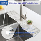 Faucet Mat for Kitchen Sink – 24” x 5.1” Extra-Long Silicone Splash Guard - Image 5