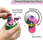 Soda Can Tab Opener Mini Soda Can Cover Easy Tab Opener and Drink Protector - Image 2
