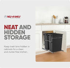 Rev-A-Shelf RV-18KD-18C S Double Pullout Trash Can - Image 5