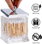 Qtip Holder, 15Oz Clear Glass Apothecary Jars - Image 5