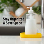 Zulay Kitchen Small Silicone Sponge Holder – Space-Saving Sink Organizer Tray - Image 6