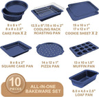 HONGBAKE Bakeware Sets, Baking Pans Set, Nonstick Oven Pan - Image 3