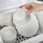 Dish Drying Rack, Plastic Plate Cup Dryer Holder - Image 5