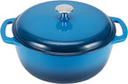 Amazon Basics Enameled Cast Iron Dutch Oven Pot by AmazonBasics