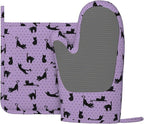 Black Cat Oven Mitts and Pot Holders Sets of 4, Resistant Hot Pads - Image 2