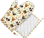 Cute Dog Oven Mitts and Pot Holders Set - Image 9
