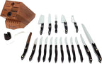 Cutco 19 Pc Kitchen Knife Set Cherry Wood Stand - Image 2