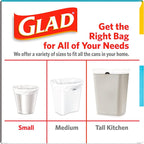 Glad Odorshield Small Drawstring Trash Bags, 4 Gal, Febreze Beachside Breeze - Image 9