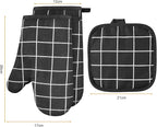 AUAUY Oven Mitts and Pot Holders 6PCS Set, 392°F Heat Resistant Cooking Gloves - Image 7