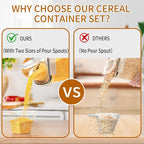 Cereal Containers Storage Set, Cereal Dispensers - Image 5