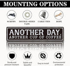 Coffee Metal Signs Decor, Another Day Another Cup of Coffee Sign, Retro Metal - Image 3