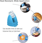 Silicone Oven Mitts Heat Resistant Pot Holder Set - Image 4