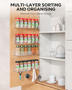 Nieifi Spice Rack Wall Mount, 4 Pack, Screw or Adhesive Installation, Spice - Image 3