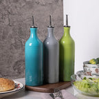 Sweejar Large Ceramic Olive Oil Dispenser Bottle, Opaque Oil Cruet Protects to - Image 4