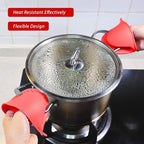 3 Pairs Mini Oven Mitts Gloves Silicone Heat Resistant Cooking Pinch Mitts - Image 5