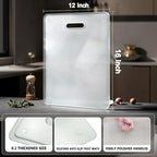 Tempered Glass Cutting Board for Kitchen Counter, Plastic Free, Scratch - Image 6