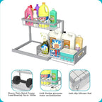 REALINN Under Sink Organizer, Pull Out Cabinet Organizer 2 Tier Slide Out Sink - Image 7