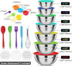 ENVTEK Mixing Bowls with Lids Set, Size 4.5 - Image 2