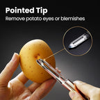 Vegetable Peeler, Ultra Sharp Potato Peeler, Seamless One-Piece Design - Image 3