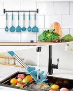 Silicone Cooking Utensil Set, BPA Free Heat Resistant Kitchen Tools - Image 5