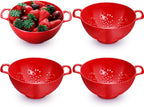 Baderke 4 Pack Mini Colander for Kitchen Plastic Berry Strainer by Baderke