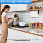 Paper Towel Holder Under Cabinet, Adhesive & Wall Mount, Under Counter Paper - Image 3
