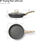CAROTE Non Stick Frying Pan Skillet, Egg Pan Omelet Pans, Granite Cookware - Image 2