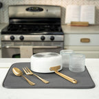 S&T INC. Dish Drying Mat 2 Pack, 16” x 18”, Absorbent Microfiber Kitchen - Image 4