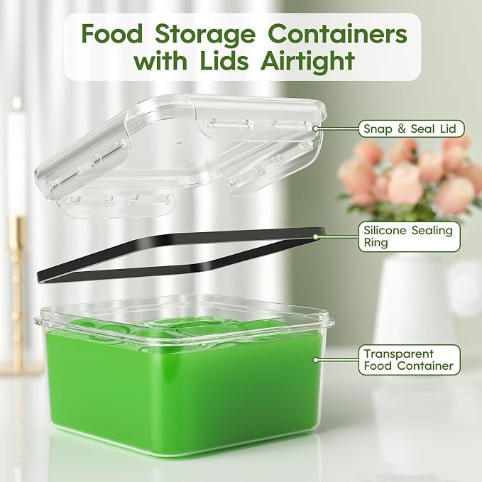 KEMETHY 44-Piece Food Storage Containers - Image 5