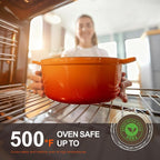Overmont Enameled Cast Iron Dutch Oven - Image 4