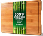 Zarler Bamboo Cutting Boards for Kitchen, 15.5x10.5 Wood Cutting Board by ZarlerOfficial