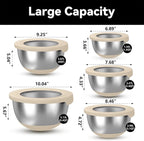 KITEISCAT Stainless Steel Mixing Bowls - Image 2