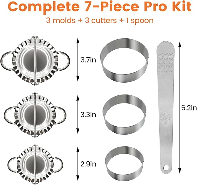3-in-1 Stainless Steel Dumpling Maker Set - Image 2