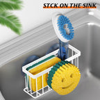 MURLONG Sponge Holder Smiley Face, Sink Caddy, Kitchen Organizer - Image 5