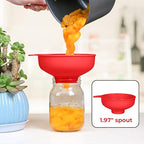Wide Mouth Kitchen Funnel, Food Grade Plastic Cooking Canning Funnel - Image 5