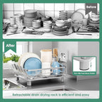 MOUKABAL Dish Drying Rack, Dish Rack, Stainless Steel Dish Racks - Image 5