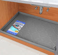 SIKADEER Waterproof Under Sink Mat 22x19, Raised Edge Silicone Mat Under Sink by SIKADEER