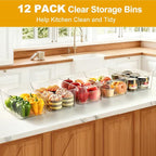 Hudgan 12 Pack Pantry Storage Bins - Image 3