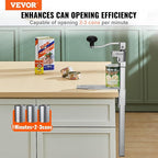 VEVOR Commercial Can Opener, Heavy-Duty Manual Tabletop Cans Opener - Image 2