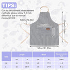 2 Pack Stripes Kids Apron, Kids Cooking Aprons - Image 2