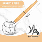 Maxjoy Danish Dough Whisk Stainless Steel - Image 3