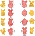 Easter Cookie Cutters Set, 3D Cookie Stamps - Image 3