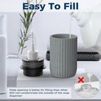 Ceramic Foaming Hand Soap Dispenser，12 oz Bathroom Soap Dispensers， Lotion - Image 3